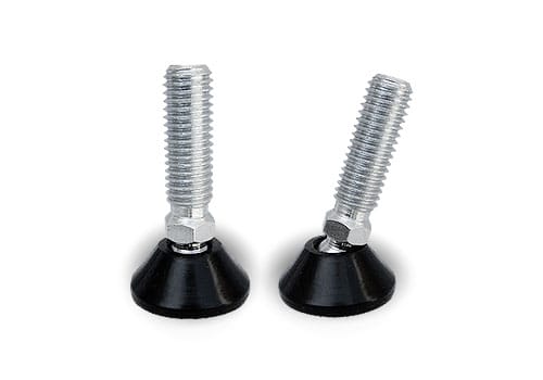 Art. 405 – Piedino regolabile base PA e perno FE zincocromato snodato CH 10