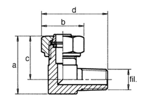 Raccordo Dritto Per Tubo Rilsan