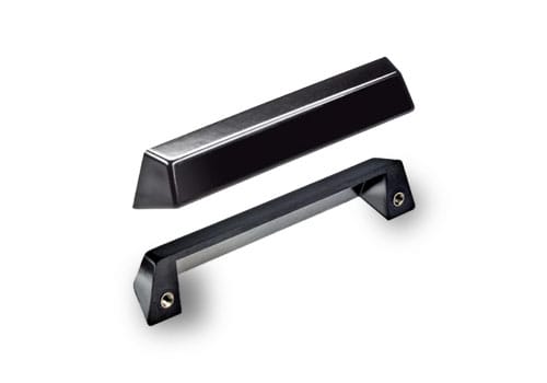 Art. 532 – Maniglia trapezioidale in PA con boccola ottone filetto passante