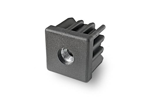 Art. 609 – Puntale alettato quadro in PA con inserto filettato 1